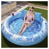 Sloosh Tanning Pool Lounger Float, Luxury Fabric L