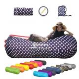 Nevlers Inflatable Lounger with Side Pockets and M