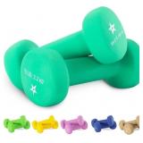 Yes4All 5 lbs Dumbbells Neoprene with Non Slip Gri