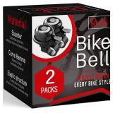 Bike Bell, 2 Pack Classic Bicycle Bell Loud Crisp