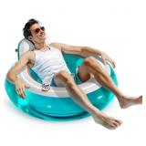 QPAU Inflatable Pool Floats, Pool Lounger Float wi