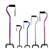 AOHHL Quad Walking Cane Foldable Adjustable Portab