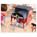 Terra By Battat - 20 Pcs Wooden Animal Barn Toy -
