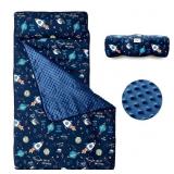 beeweed Toddler Nap Mat, Rollup Design Kid Sleepin