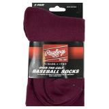 Rawlings Baseball/Softball Socks | 2 Pair | Medium