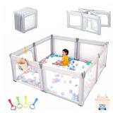 Preneo Foldable Baby Playpen, Play Pens for Babies
