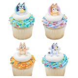 DecoPac Bluey So Much Fun Rings, 72 Cupcake Decora