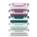 Ello 3.4 Cup 10Pc, 5 Pack Glass Meal Prep Sets Lea