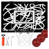 Large Indoor Mini Basketball Hoop Set for Kids and