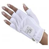 Lady Classic Left Hand Half Glove, White, Large