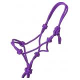 Tough 1 Miniature Poly Rope Tied Halter, Purple, M