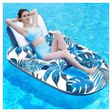 JCLEAL Pool Floats Lounger, Inflatable Pool Floati