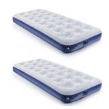 QDH Camping Air Mattress Inflatable Air Bed Flocke