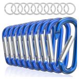 Sprookber 3" Aluminum Carabiner D Ring, Caribeener