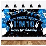 Ushinemi 10th Birthday Decorations for Boys Peace