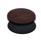 $36 24 in. Round Table Top with Black or Mahogany