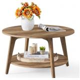$75 VASAGLE MAEZO Collection - Round Coffee Table,