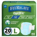 $25 FitRight OptiFit Briefs, Ultra Absorbent, Disp