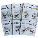 $15 Festival Face Jewels Tattoo Stickers, 6-Pack N