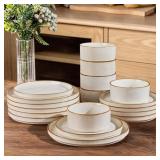 $99 GBHOME 18-Piece Stoneware Dinnerware Set for 6