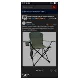 $31 Folding Outdoor Beach Camp Chair with Cup Hold
