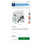 $88 VEVOR Hamster Cage 360 degrees Viewing Transpa