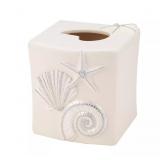 $39 Sequin Shells Tissue Box Cover New $39 Sequin
