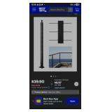 $40 VEVOR - Cable Railing Post, 36x1x2 Inch Corner
