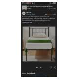$65 VECELO Twin Metal Platform Bed Frame with Head
