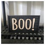 $10 Boo Hanging Wall Sign Decoration, Black, 12',