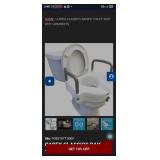 $55 Carex Classics Raised Toilet Seat With Armrest