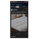 $130 3 Inch White Goose Feather Mattress Topper,Ki