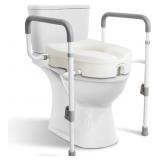 $90 WeHwupe Raised Toilet Seat with Handles for El