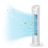 $39 Pelonis 30-Inch 3-Speed Tower Fan, White, New