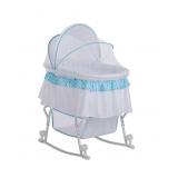 $90 Dream On Me Lacy Portable 2-in-1 Bassinet, Blu