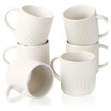 $38 famiware Coffee Mug Set for 6, Star 12 oz Cate