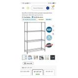 $41 BestOffice 4 Shelf Wire Shelving,Height Adjust