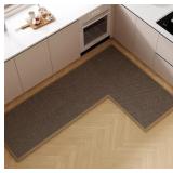 $76 L Shape Kitchen Mat, Anti-Slip Corner Kitchen