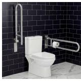 $133 Zonon 2 Pack Flip Up Toilet Safety Rails, Ant