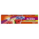 $5 Hefty Slider Jumbo Storage Bags, 2.5 Gallon Siz