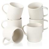 $38 famiware Coffee Mug Set for 6, Star 12 oz Cate