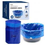 $28 DMI 100 Count Universal Bedside Commode Liners