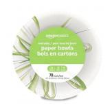 $6 Amazon Basics Everyday Paper Bowls, 10 Oz, Disp