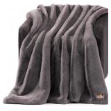 $138 UGG Euphoria Faux Fur Throw Blanket, Oversize