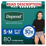 $40 Depend Fresh Protection Adult Diapers, Inconti