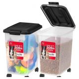 $30 IRIS USA Dog Food Storage Container, 2 Pack, U