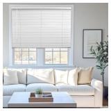 $29 White Cordless Room Darkening Vinyl Mini Blind
