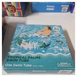 $20 H20go tropical palms swim tube 47' New $20 H20