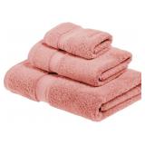 $58 SUPERIOR Egyptian Cotton Pile 3 Piece Towel Se