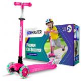 $30 HighMaster Kids Scooter   3 Wheel Kick Scooter